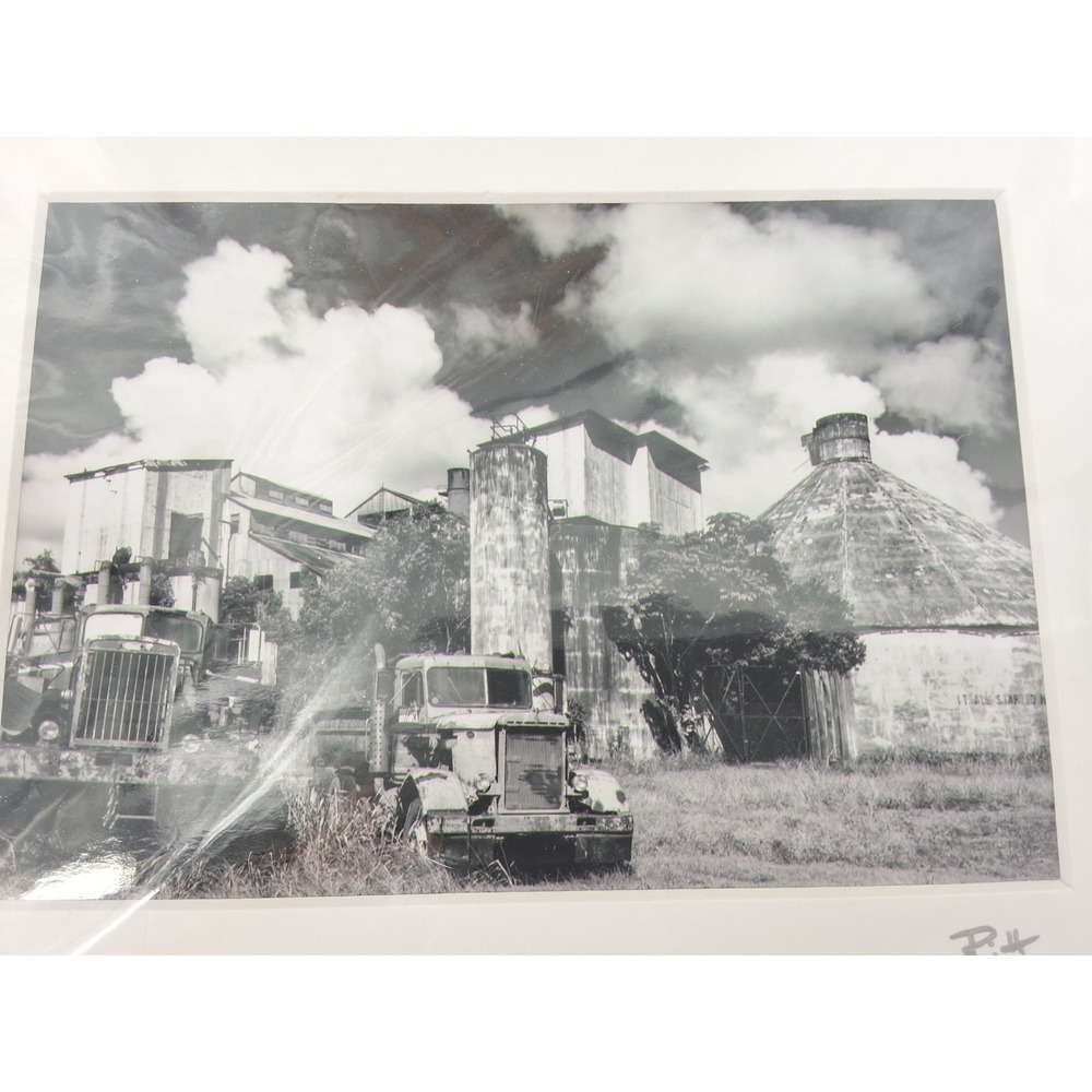 Richard Gayle Signed B&W Photo Print 8x10 Matted Abandoned Koloa Sugar Mill